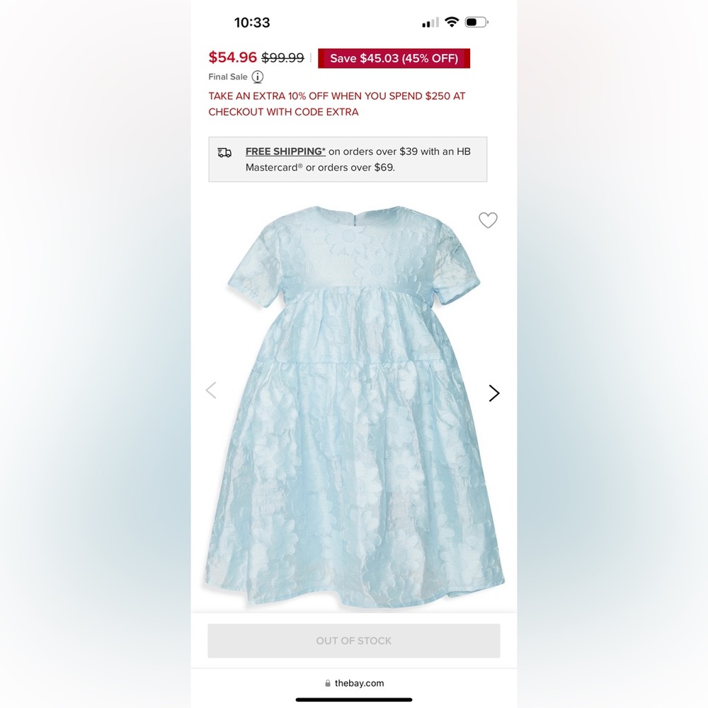 Bardotjunior dress toddler 3y